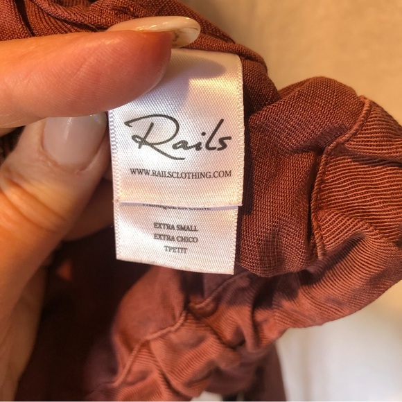 Rails like new utility jacket dusty mulberry wine color snaps and zipper XS - Picture 9 of 11